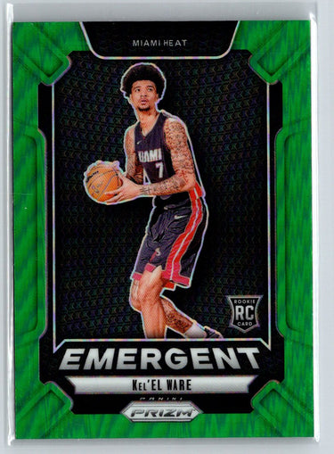 2024-25 Panini Prizm #2 Kel'el Ware Emergent Prizms Green Q03