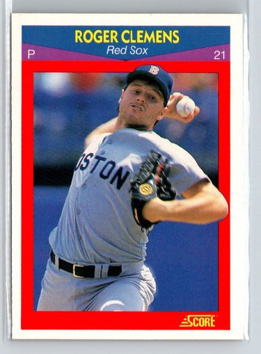 1990 Score 100 Superstars #79 Roger Clemens Q04