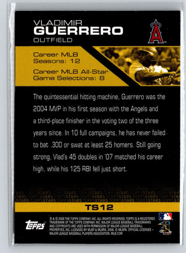 2008 Topps #TS12 Vladimir Guerrero Topps Stars Q04