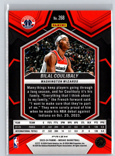 2023-24 Panini Mosaic #268 Bilal Coulibaly Reactive Blue Q04