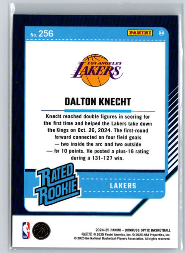 2024-25 Donruss Optic #256 Dalton Knecht Q04