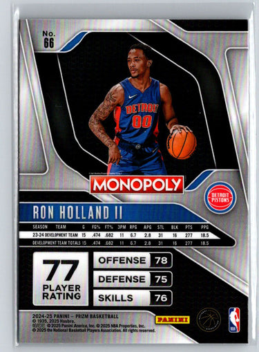 2024-25 Panini Prizm Monopoly #66 Ron Holland II Q05