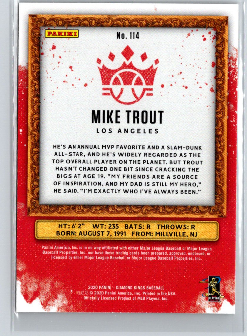 2020 Panini Diamond Kings #114 Mike Trout Q05