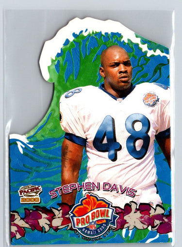 2000 Pacific #19 Stephen Davis Pro Bowl Die Cuts Q05