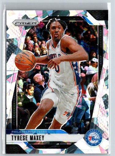 2024-25 Panini Prizm #96 Tyrese Maxey Prizms Ice Q06