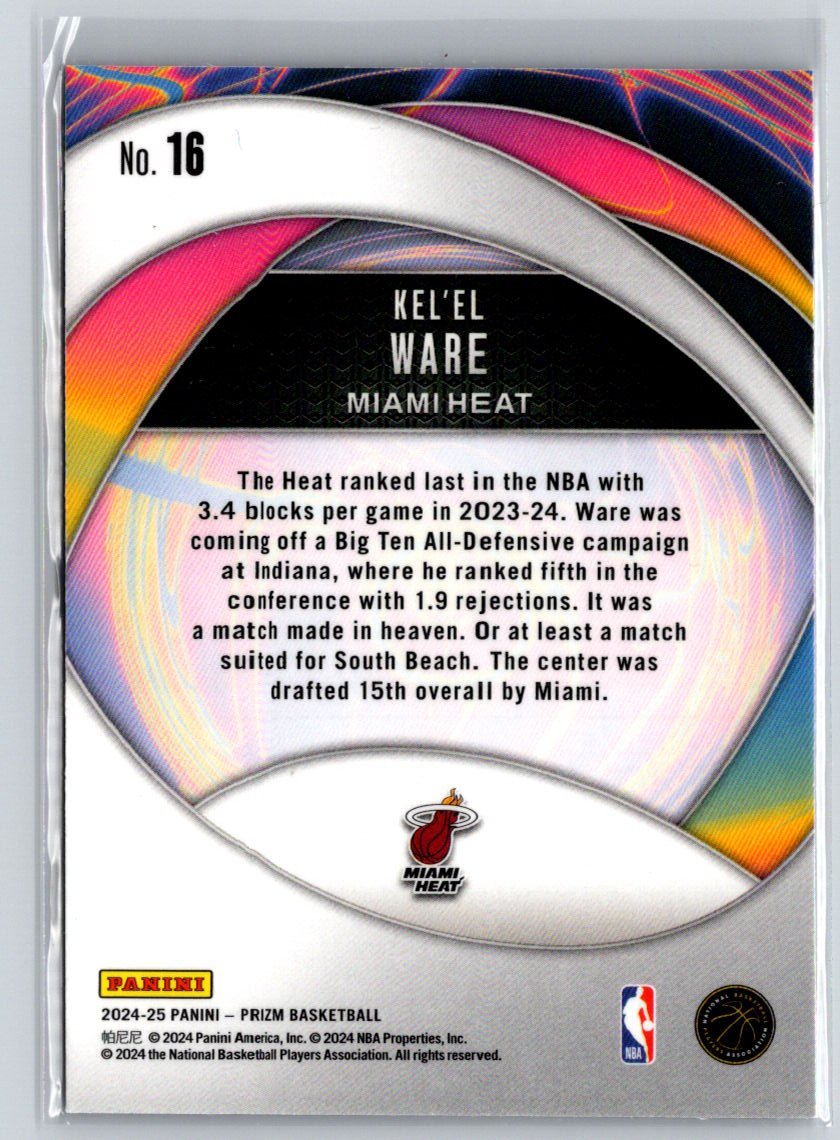 2024-25 Panini Prizm #16 Kel'el Ware Instant Impact Q06