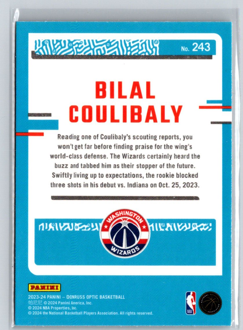 2023-24 Donruss Optic #243 Bilal Coulibaly Q06