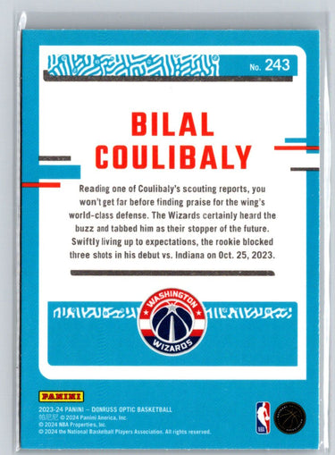 2023-24 Donruss Optic #243 Bilal Coulibaly Q06