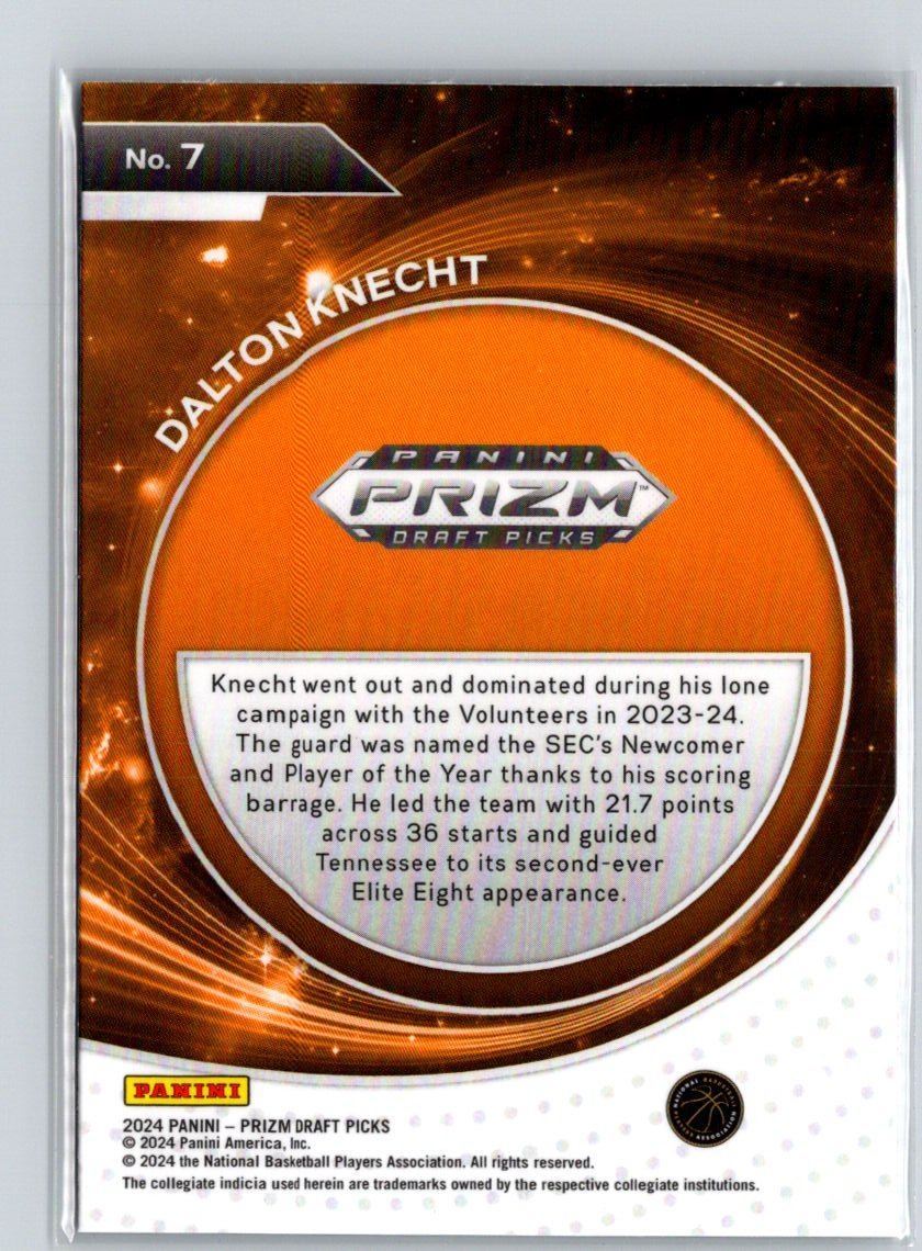 2024 Panini Prizm Draft Picks - Student Orientation #7 Dalton Knecht Q06
