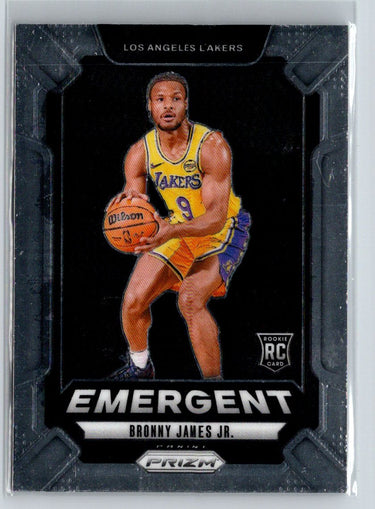 2024-25 Panini Prizm #8 Bronny James Jr. Emergent Q06