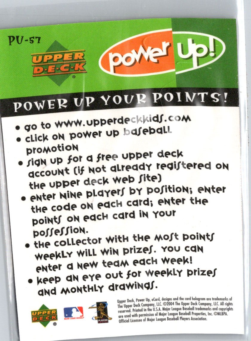 2004 Upper Deck Power Up #PU-57 Jorge Posada Stickers Q07