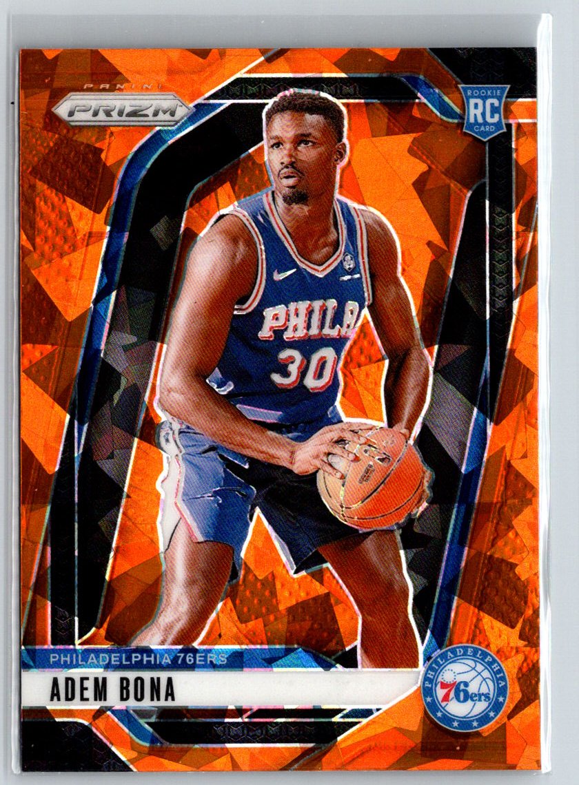 2024-25 Panini Prizm #267 Adem Bona Prizms Orange Ice Q07