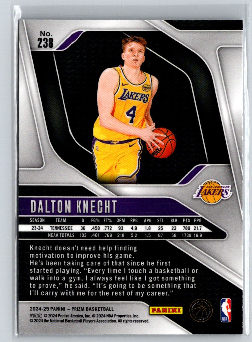 2024-25 Panini Prizm #238 Dalton Knecht Q07