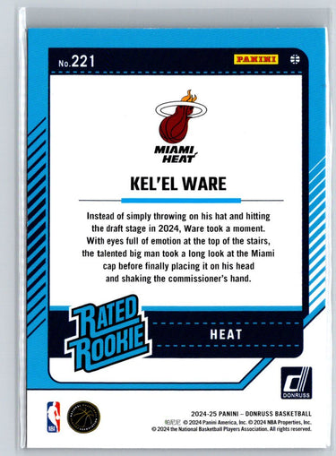 2024-25 Donruss #221 Kel'el Ware Q08