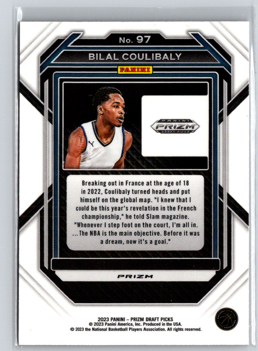 2023 Panini Prizm Draft Picks #97 Bilal Coulibaly Red Ice Q08