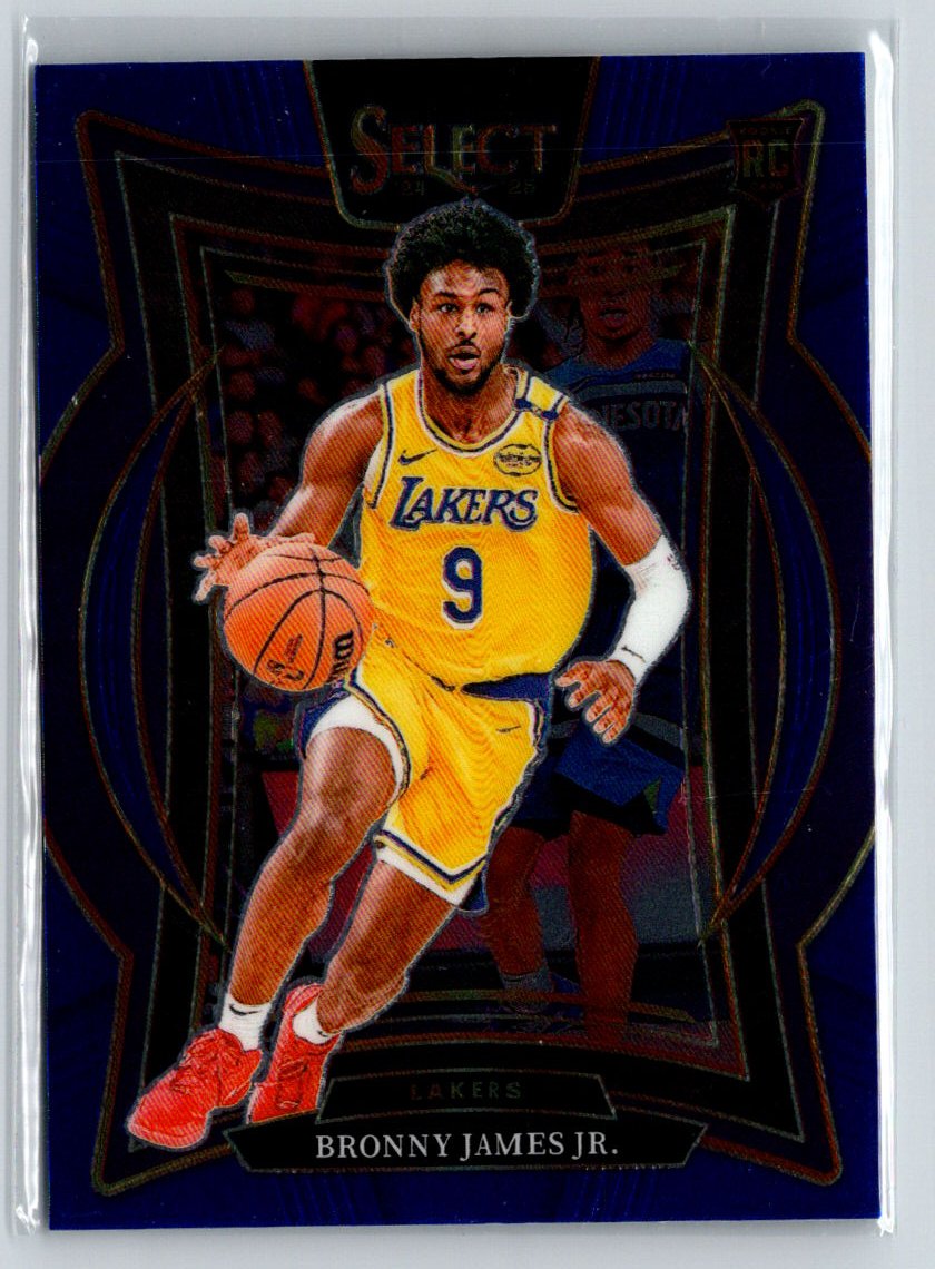 2024-25 Panini Select #90 Bronny James Jr. Blue (Retail) Q08