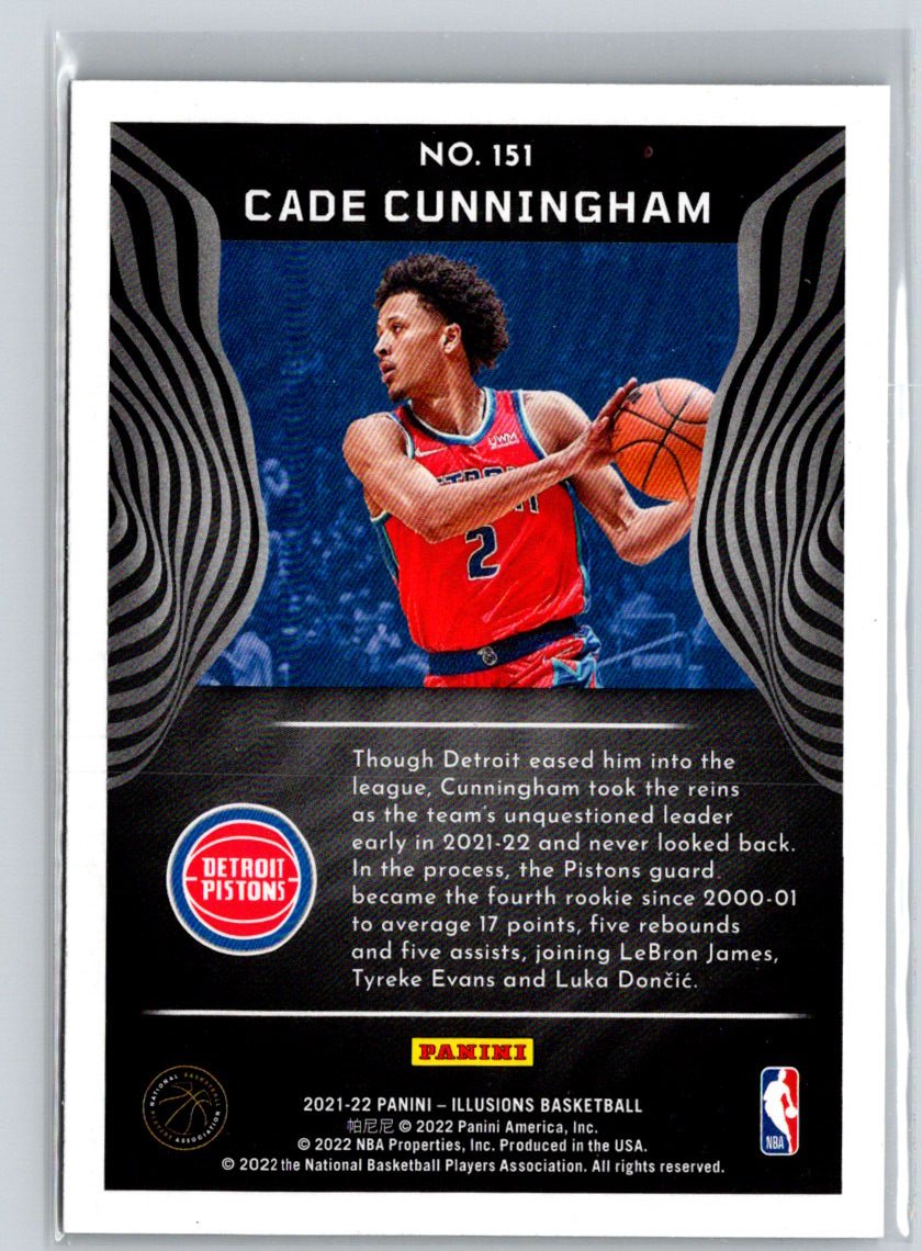 2021-22 Panini Illusions #151 Cade Cunningham Q09