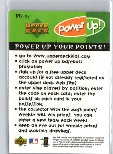 2004 Upper Deck Power Up #PU-31 Ivan Rodriguez Stickers Q09