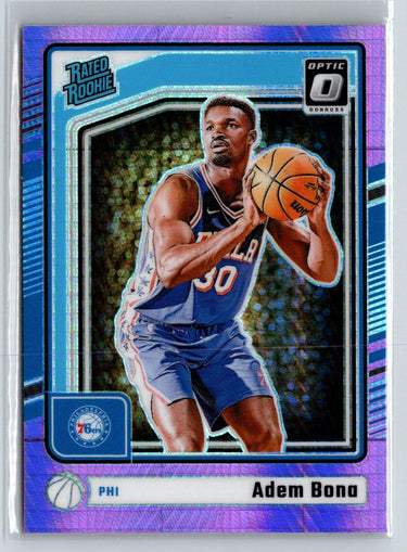 2024-25 Donruss Optic #281 Adem Bona Hyper Pink Q10