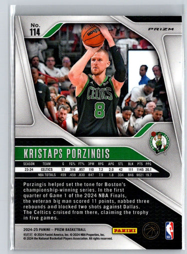 2024-25 Panini Prizm #114 Kristaps Porzingis Prizms Silver Q10