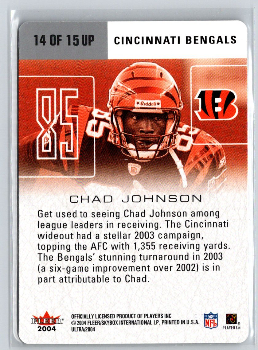 2004 Ultra #14 UP Chad Johnson Ultra Performers Q11