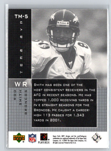 2002 Upper Deck MVP #TM-5 Rod Smith Team MVP Q11