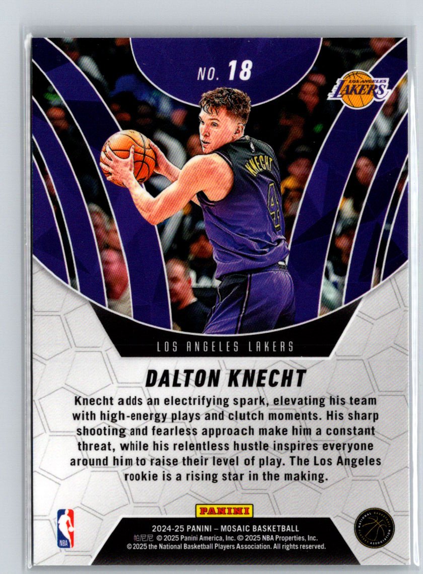 2024-25 Panini Mosaic #18 Dalton Knecht Elevate Mosaic Q11