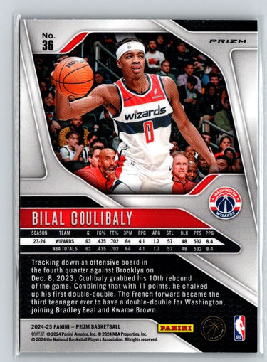 2024-25 Panini Prizm #36 Bilal Coulibaly Prizms Green Q11