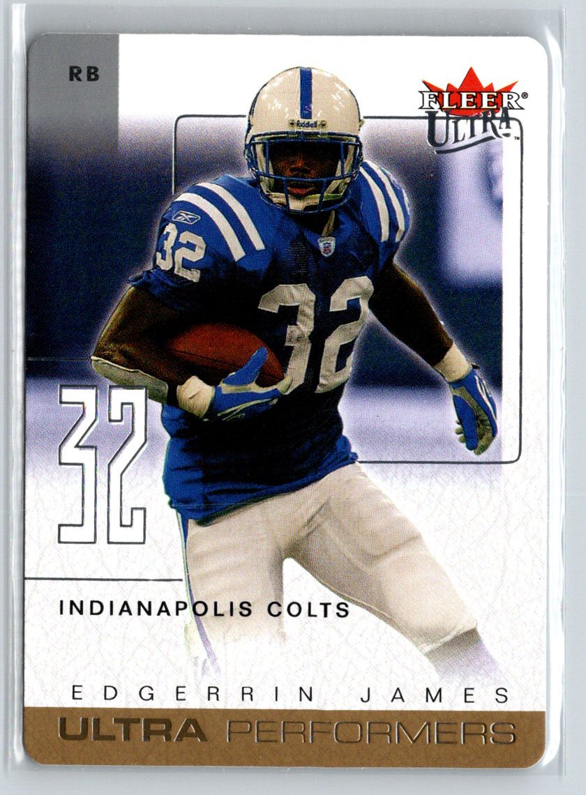 2004 Ultra #13 UP Edgerrin James Ultra Performers Q12