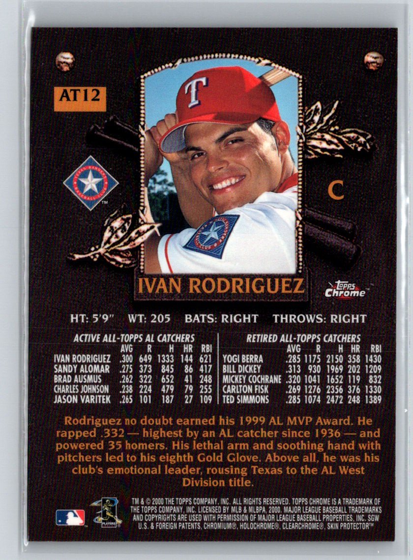 2000 Topps #AT12 Ivan Rodriguez All-Topps Q12