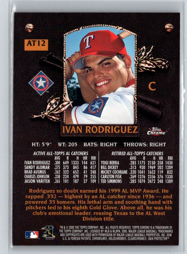 2000 Topps #AT12 Ivan Rodriguez All-Topps Q12