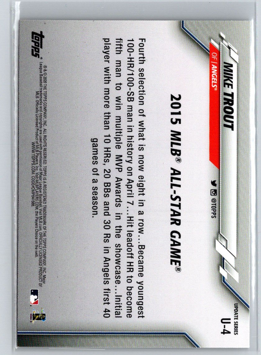 2020 Topps Update #U-4 Mike Trout Q12