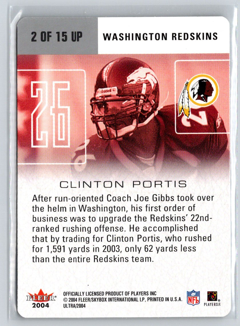 2004 Ultra #2 UP Clinton Portis Ultra Performers Q13