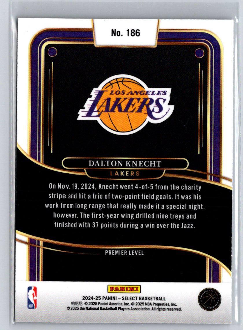 2024-25 Panini Select #186 Dalton Knecht Q13