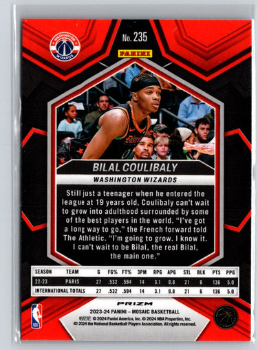 2023-24 Panini Mosaic #235 Bilal Coulibaly Silver Q13
