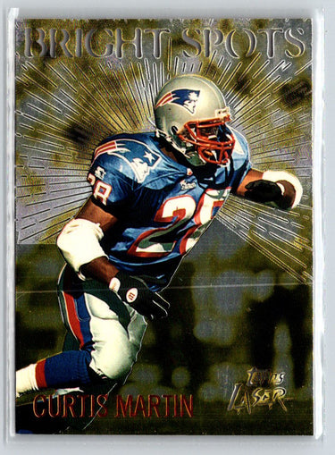 1996 Topps Laser #1 Curtis Martin Bright Spots Q14