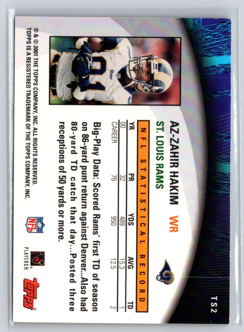 2001 Topps Chrome - Showtime #TS2 Az-Zahir Hakim Q14