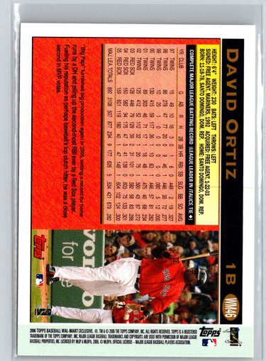 2006 Topps #WM46 David Ortiz Walmart Q14