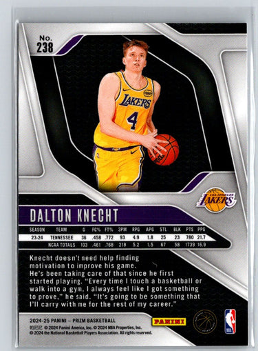 2024-25 Panini Prizm #238 Dalton Knecht Q14