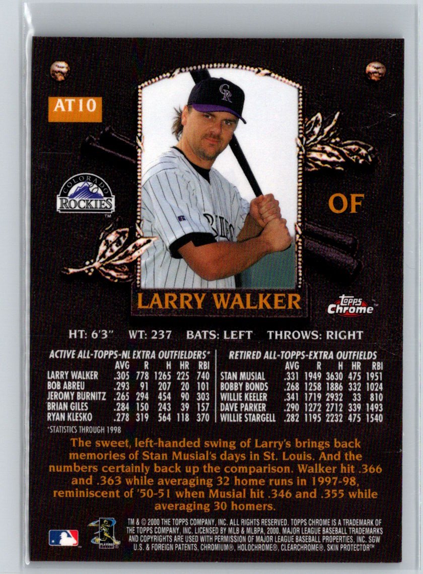 2000 Topps Chrome #AT10 Larry Walker All-Topps Q15