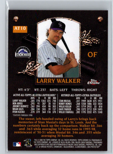 2000 Topps Chrome #AT10 Larry Walker All-Topps Q15