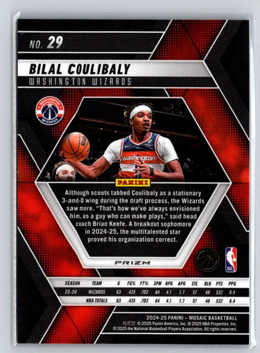 2024-25 Panini Mosaic #29 Bilal Coulibaly Reactive Blue Mosaic Q15