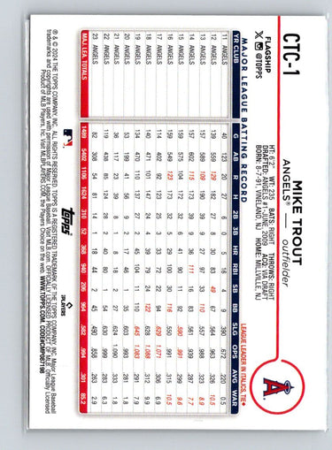 2024 Topps #OTC-1 Mike Trout Oversized Flagship Collection Q16