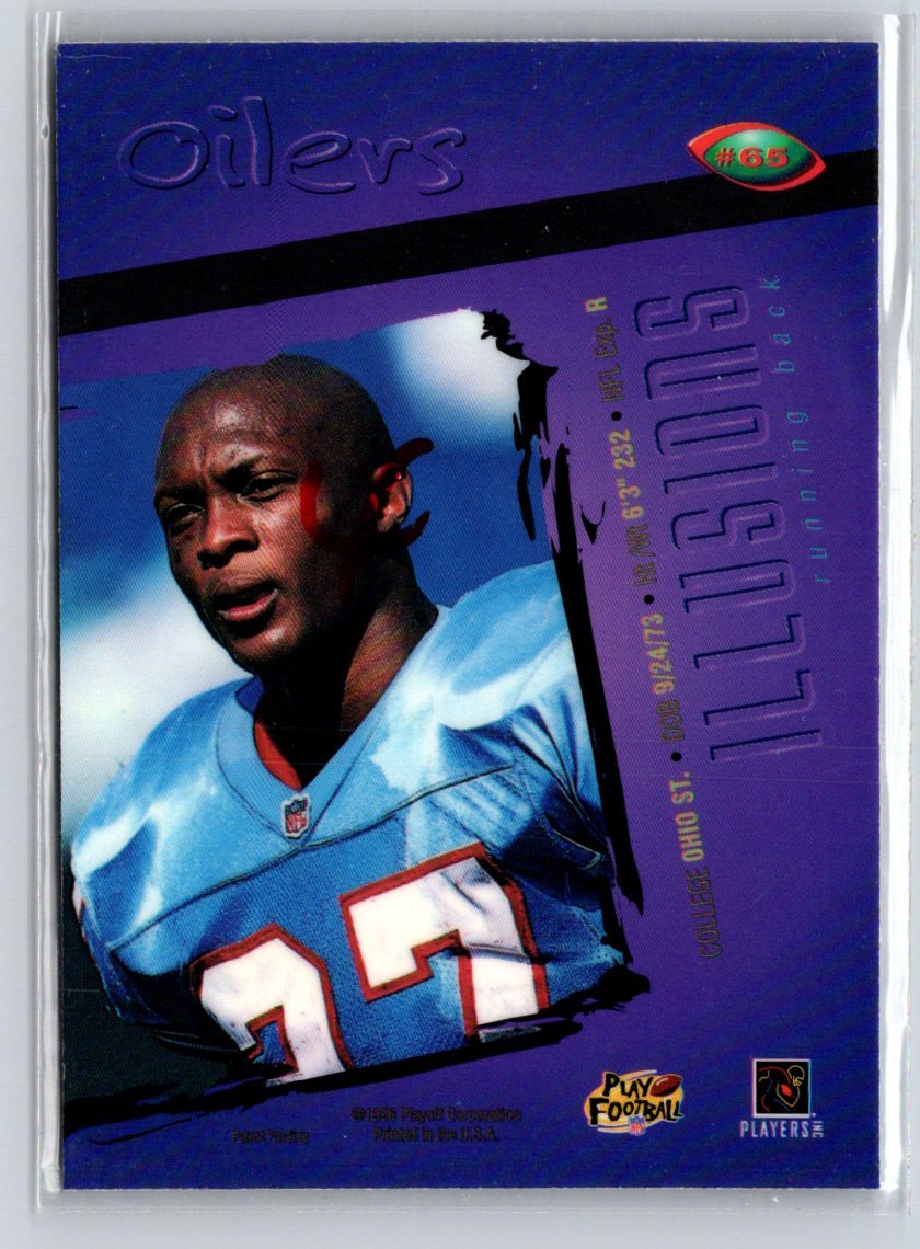 1996 Playoff Illusions #65 Eddie George Q16