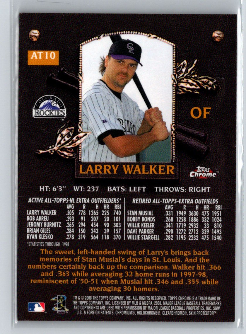 2000 Topps Chrome #AT10 Larry Walker All-Topps Q16