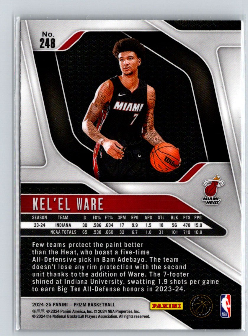 2024-25 Panini Prizm #248 Kel'el Ware Q16