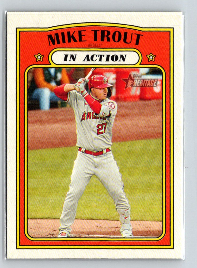 2021 Topps Heritage #170 Mike Trout Q17