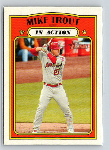 2021 Topps Heritage #170 Mike Trout Q17