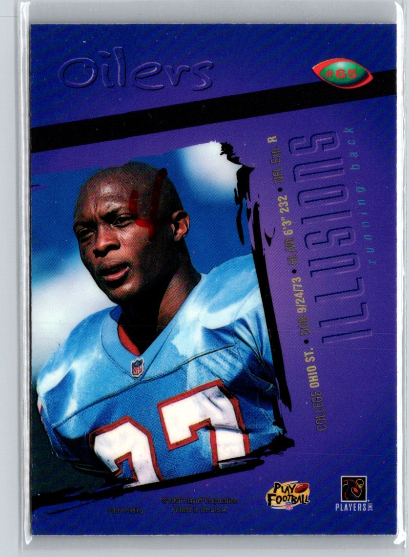 1996 Playoff Illusions #65 Eddie George Q17