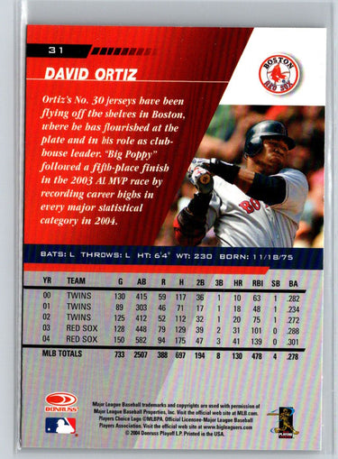 2005 Leaf #31 David Ortiz Q17